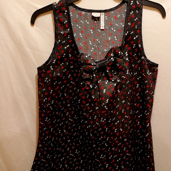 Julie Jewels Sateen Tank Top. - Picture 1 of 6